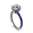 Diamond Twisted Band Halo Engagement Ring - Avianna No. 63 image 1