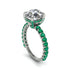 Diamond Twisted Band Halo Engagement Ring - Avianna No. 18 image 1