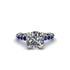 Diamond Twisted Band Halo Engagement Ring - Avianna No. 63