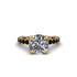Diamond Twisted Band Halo Engagement Ring - Avianna No. 31