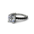 Diamond Twisted Band Halo Engagement Ring - Avianna No. 33