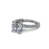 Diamond Twisted Band Halo Engagement Ring - Avianna No. 3