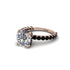 Diamond Twisted Band Halo Engagement Ring - Avianna No. 32 image 3