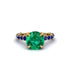 Emerald Twisted Band Halo Engagement Ring - Avianna No. 64 image 2