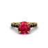 Ruby Twisted Band Halo Engagement Ring - Avianna No. 40 image 2