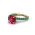 Ruby Twisted Band Halo Engagement Ring - Avianna No. 25 image 3