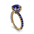 Sapphire Twisted Band Halo Engagement Ring - Avianna No. 73 image 1