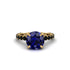 Sapphire Twisted Band Halo Engagement Ring - Avianna No. 43 image 2