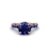 Sapphire Twisted Band Halo Engagement Ring - Avianna No. 74 image 2