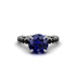 Sapphire Twisted Band Halo Engagement Ring - Avianna No. 45 image 2