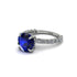 Sapphire Twisted Band Halo Engagement Ring - Avianna No. 15 image 3