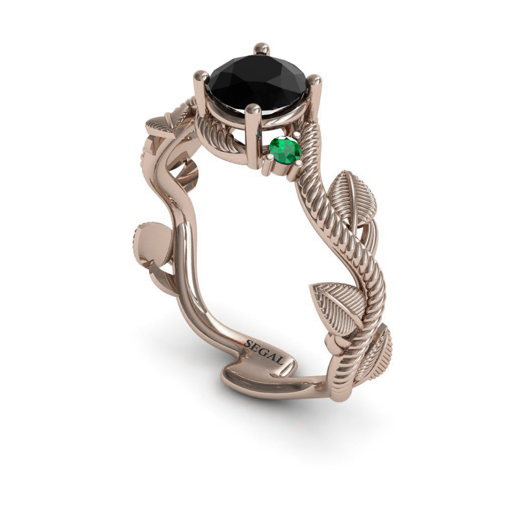 The Leaves Festival Black Diamond Ring- Allison no. 35