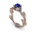 The Leaves Festival Blue Sapphire Ring- Allison no. 44