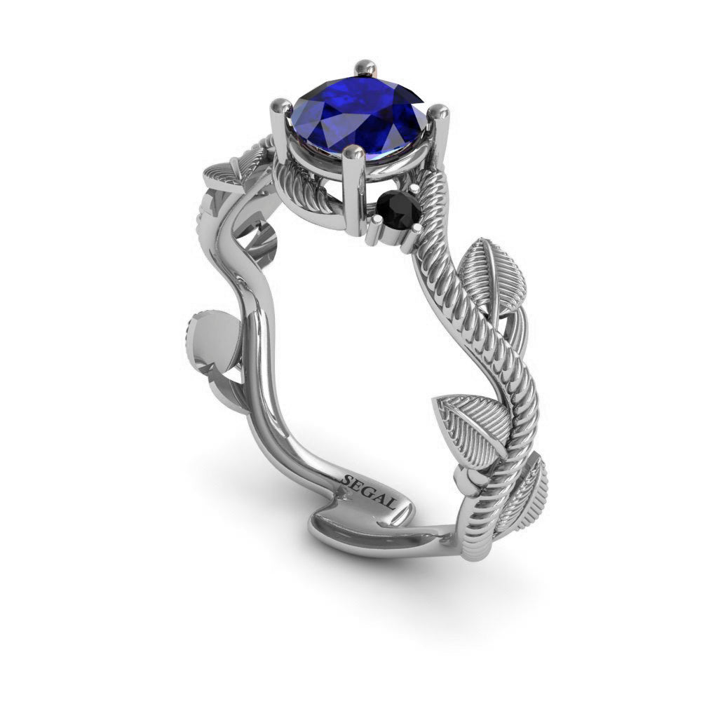 The Leaves Festival Blue Sapphire Ring- Allison no. 42