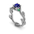 The Leaves Festival Blue Sapphire Ring- Allison no. 48