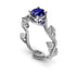 The Leaves Festival Blue Sapphire Ring- Allison no. 45