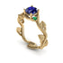 The Leaves Festival Blue Sapphire Ring- Allison no. 46