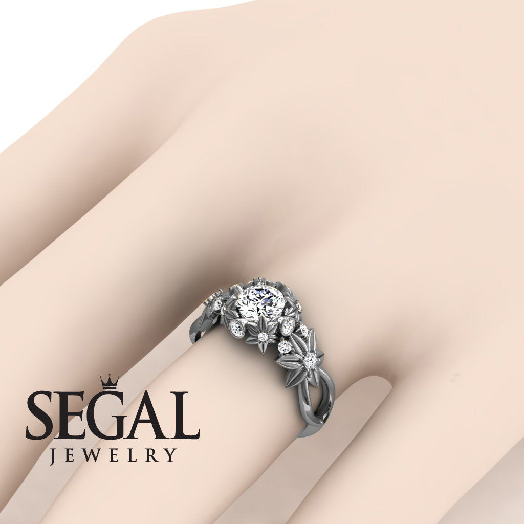 Flowers And Branches Diamond Ring - Katherine no. 27