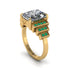 Unique Geometric Radiant Diamond Engagement Ring - Wilma No. 16 image 1