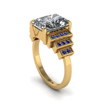 Unique Geometric Radiant Diamond Engagement Ring - Wilma No. 61 image 1