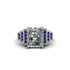 Unique Geometric Radiant Diamond Engagement Ring - Wilma No. 63