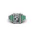 Unique Geometric Radiant Diamond Engagement Ring - Wilma No. 18 image 2