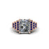 Unique Geometric Radiant Diamond Engagement Ring - Wilma No. 62