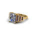Unique Geometric Radiant Diamond Engagement Ring - Wilma No. 61