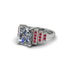 Unique Geometric Radiant Diamond Engagement Ring - Wilma No. 48 image 3