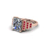 Unique Geometric Radiant Diamond Engagement Ring - Wilma No. 47 image 3