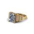 Unique Geometric Radiant Diamond Engagement Ring - Wilma No. 1 image 3
