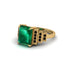 Unique Geometric Radiant Emerald Engagement Ring - Wilma No. 34
