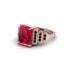 Unique Geometric Radiant Ruby Engagement Ring - Wilma No. 41 image 3