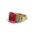 Unique Geometric Radiant Ruby Engagement Ring - Wilma No. 25 image 3