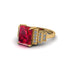 Unique Geometric Radiant Ruby Engagement Ring - Wilma No. 10 image 3