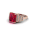 Unique Geometric Radiant Ruby Engagement Ring - Wilma No. 11 image 3