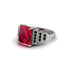 Unique Geometric Radiant Ruby Engagement Ring - Wilma No. 42 image 3