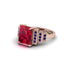 Unique Geometric Radiant Ruby Engagement Ring - Wilma No. 71 image 3