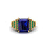 Unique Geometric Radiant Sapphire Engagement Ring - Wilma No. 28 image 2