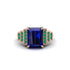Unique Geometric Radiant Sapphire Engagement Ring - Wilma No. 29 image 2