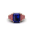 Unique Geometric Radiant Sapphire Engagement Ring - Wilma No. 59 image 2