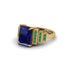 Unique Geometric Radiant Sapphire Engagement Ring - Wilma No. 28 image 3