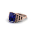 Unique Geometric Radiant Sapphire Engagement Ring - Wilma No. 44 image 3