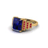 Unique Geometric Radiant Sapphire Engagement Ring - Wilma No. 58