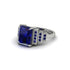 Unique Geometric Radiant Sapphire Engagement Ring - Wilma No. 75 image 3