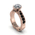 Diamond Victorian Scroll Engagement Ring - Kehlani No. 32 image 1