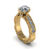 Diamond Victorian Scroll Engagement Ring - Kehlani No. 1
