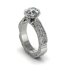 Diamond Victorian Scroll Engagement Ring - Kehlani No. 3 image 1