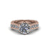 Diamond Victorian Scroll Engagement Ring - Kehlani No. 2