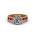 Diamond Victorian Scroll Engagement Ring - Kehlani No. 46 image 2